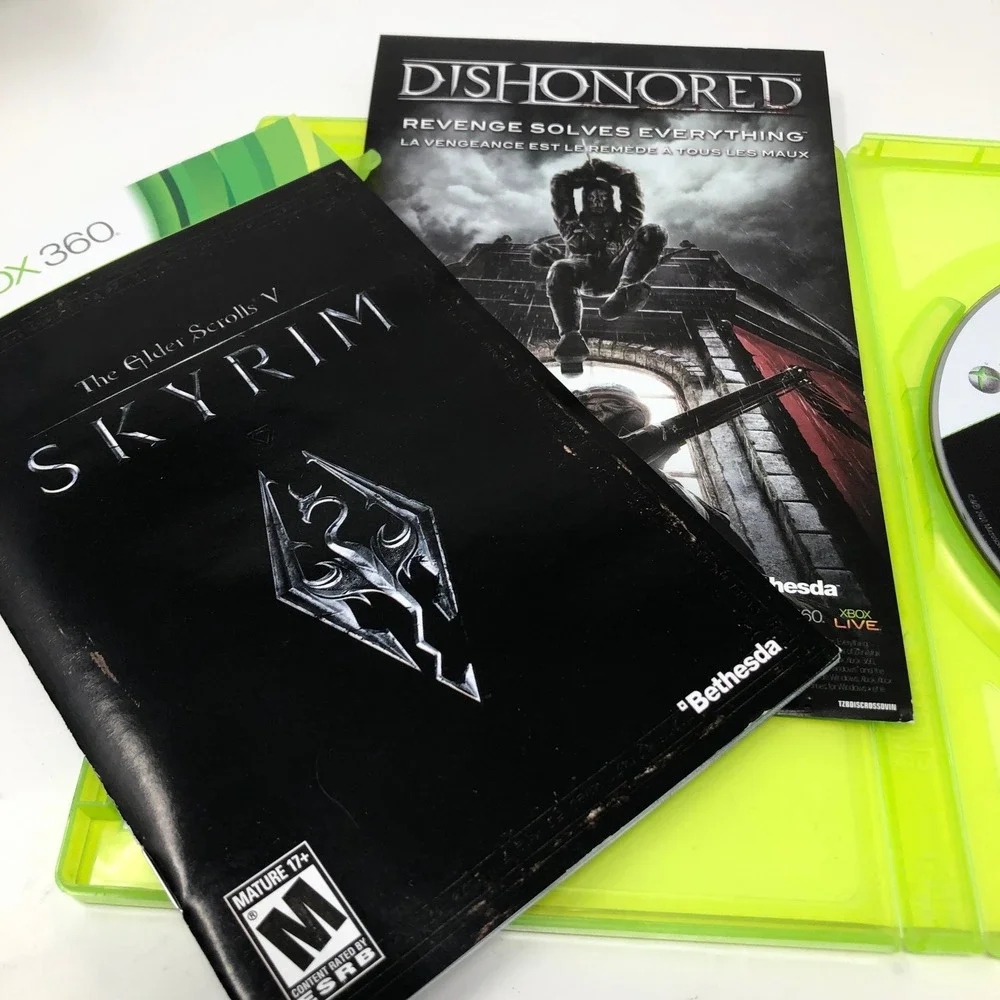 The Elder Scrolls V Skyrim Xbox 360 Bethesda RPG Game Manual Included NTSC